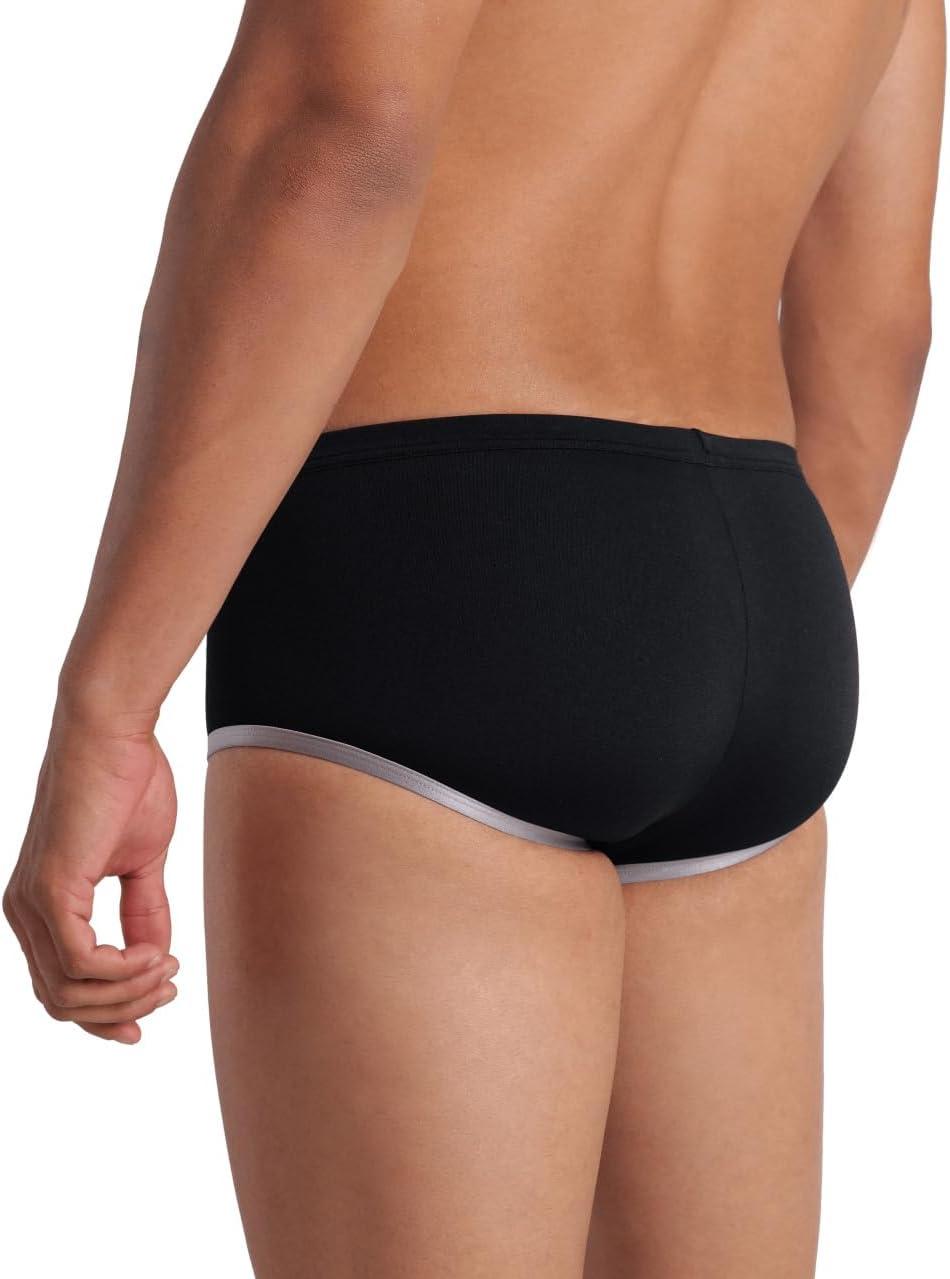 imageArena Mens Arena One Mens Big Logo LowWaist Swim Short Pool Practice Athletic SwimsuitBlackSilver