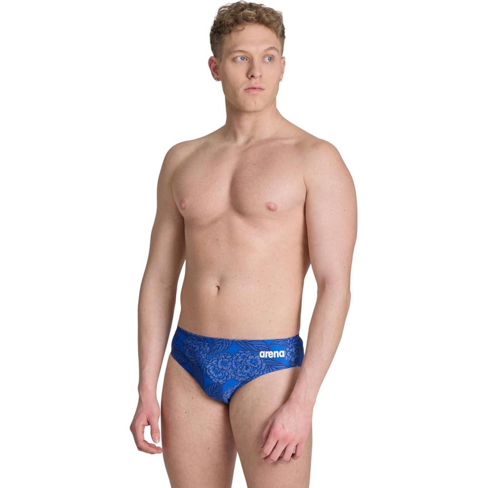 imageArena Mens Arena Performance Mens Hydrangea Bouquet Swim Briefs Athletic Swimwear for TrainingTeam Royal