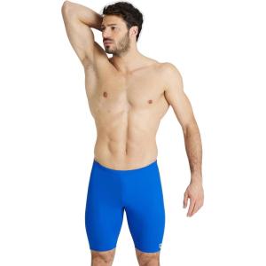 ARENA Feel Men’s Dynamo Swim Jammer Athletic Swimwear Knee Length Swimsuit Sports Bathing Suit Stretchy Beach Pool Trunks(Royal Blue)