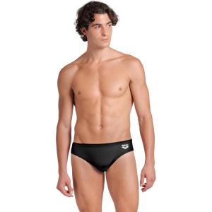 Arena Mens Arena Feel Men’s Dynamo Swim Brief Waterfeel Athletic Swimsuit Sports Bathing Suit(Black)