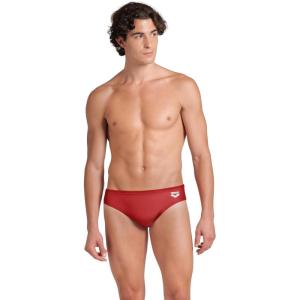 Arena Mens Arena Feel Men’s Dynamo Swim Brief Waterfeel Athletic Swimsuit Sports Bathing Suit(Red)
