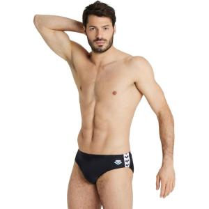 Arena Mens Arena Feel Men’s Icons Solid Swim Briefs(Black)