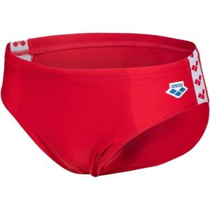 Arena Mens Arena Feel Men’s Icons Solid Swim Briefs(Red)
