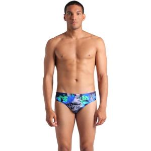 Arena Mens Arena Feel Men’s Imaginary Swim Briefs(Blue Multi)