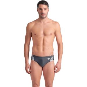 Arena Mens Arena Men’s Feel Openings Swim Brief Comfortable Stretchy Bathing Suit for Pool Beach(Asphalt/White)