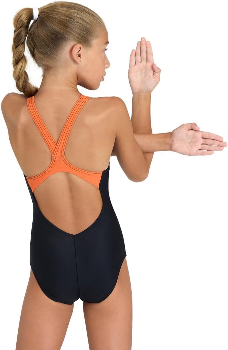 imageArena Girls Arena Feel Girls Mark V Back Juniors Pool Training SwimsuitBlackNespola