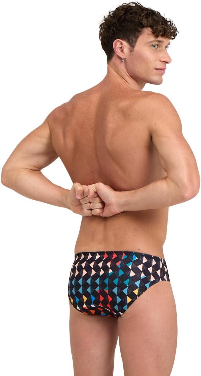 imageArena Mens Arena Performance Mens Carnival Swim BriefsBlackMulti