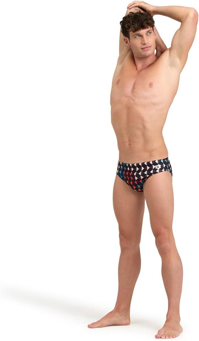 imageArena Mens Arena Performance Mens Carnival Swim BriefsBlackMulti