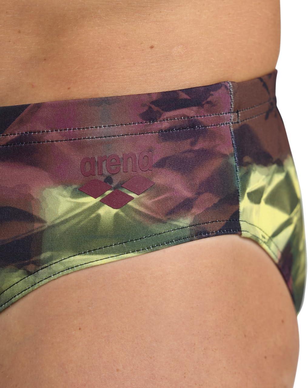 imageArena Performance Mens Hero Camo Swim Brief Chlorine Proof MaxLife Intensive Training SuitRed FandangoMulti
