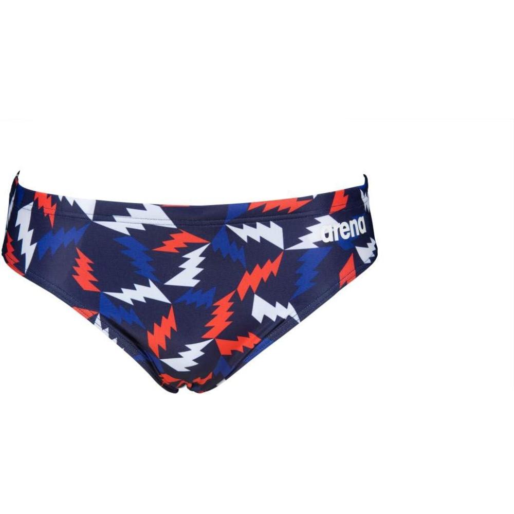 imageARENA Mens Carbonics Pro BriefLightning Colors NavyRed