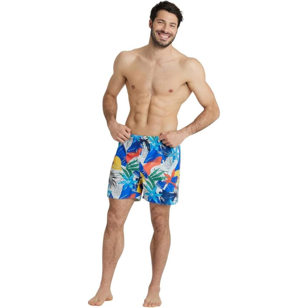 imageARENA Mens Mens Beach Boxer Allover Swim Trunk Beach ShortsMaracuja