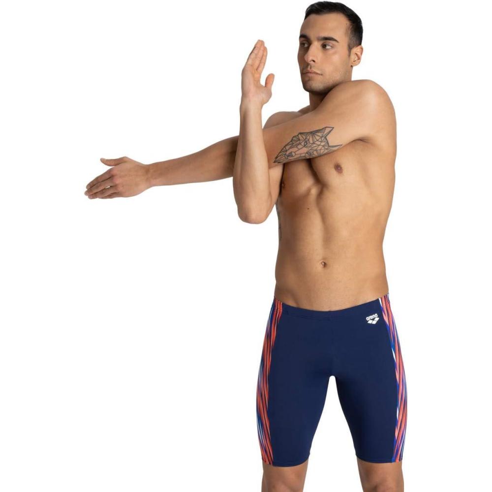 imageARENA Mens Multicolor Stripes JammerSpeed Stripes Multi Red