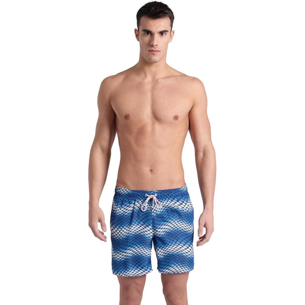 imageARENA Mens Prints Allover Boxer Beach Shorts Pool Water Sports SwimmingBlue LakeMulti