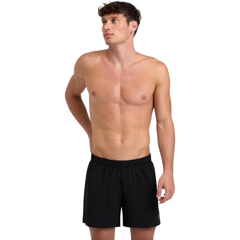 imageArena Feel Mens Multi Sport Swimsuit Shorts MaxLife Pool or Beach Boxer Fitness and Leisure SwimmingBlackAsphalt
