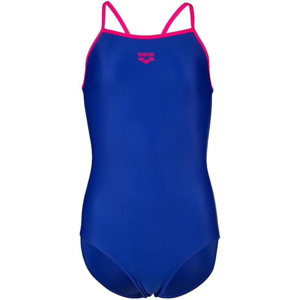 imageArena Girls Arena Feel Girls Light Drop Back Solid SwimsuitNeon BlueFreak Rose