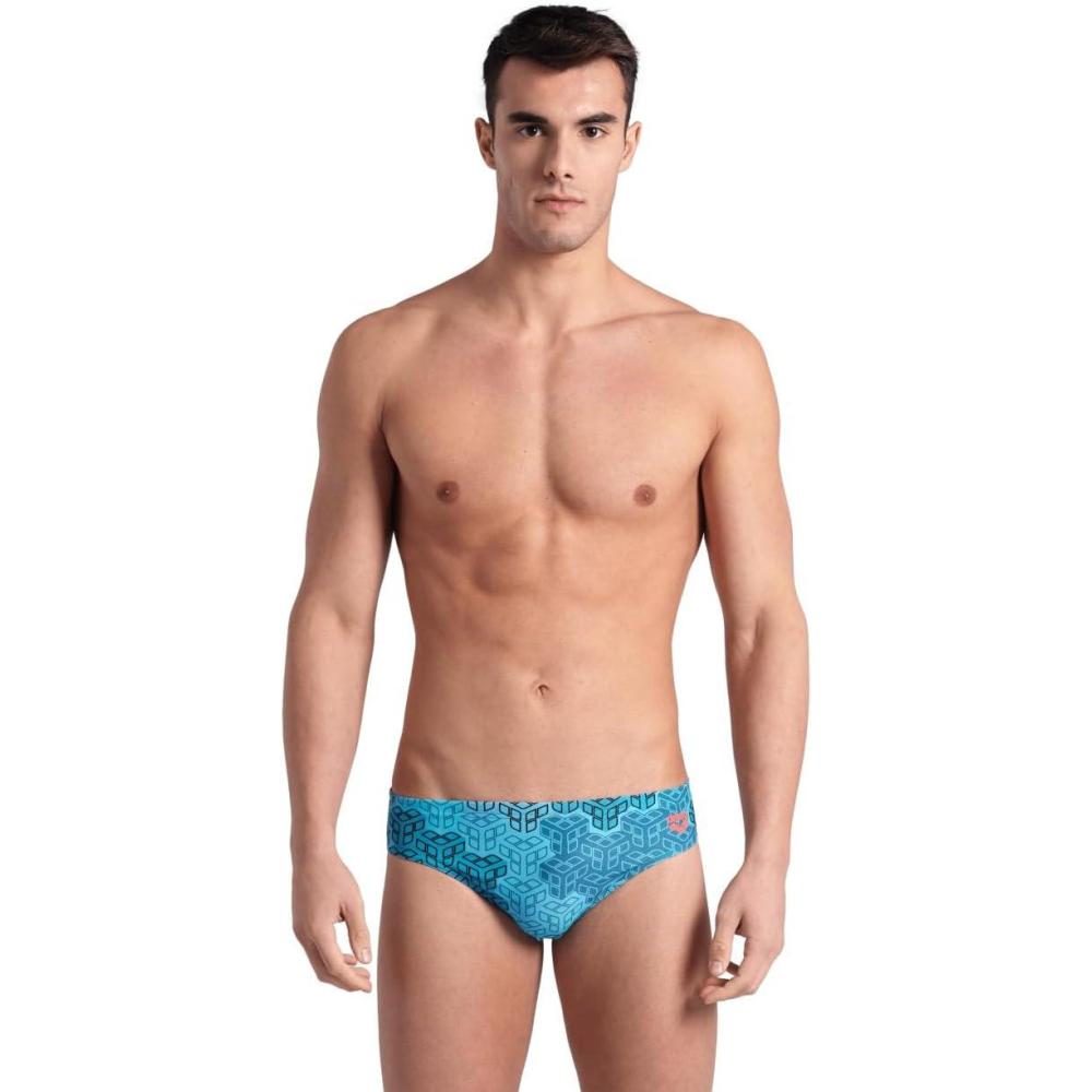 imageArena Mens Arena Performance Mens Camo Kikko Swim BriefsNavyMulti