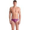 imageArena Mens Arena Performance Mens Leopard Skin Limited Edition Printed Swim BriefsFuchsia MultiBlack