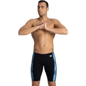 ARENA Men’s Multicolor Stripes Jammer(Speed Stripes Multi Green)