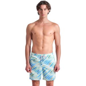 ARENA Men’s Prints Allover Boxer Beach Shorts Pool Water Sports Swimming(Light Green/Multi)