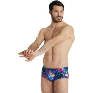 ARENA Men’s Standard Low Waist Short Allover(Black/Multi)