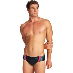 ARENA Men’s Standard Threefold Brief Athletic Maxfit Training Swimsuit(Black/Black/Anguria)