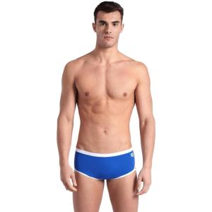 ARENA Performance Men’s Icons Solid Low-Waist Swim Brief Short Athletic Swimsuit(Royal/White)