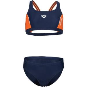 Arena Girls Arena Feel Girls’ Thrice R Bikini(Navy/Mango/White)