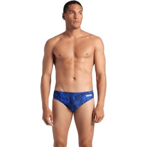 Arena Mens Arena Performance Men’s Crackle Swim Briefs Athletic Swimwear Professional Swimsuit(Team Navy)