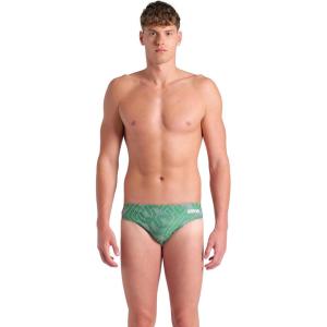 Arena Mens Arena Performance Men’s Escape Swim Briefs Athletic Swimwear Professional Swimsuit(Team Green)