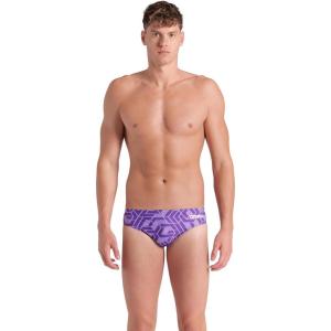 Arena Mens Arena Performance Men’s Escape Swim Briefs Athletic Swimwear Professional Swimsuit(Team Purple)
