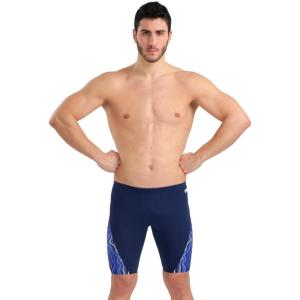 Arena Mens Arena Performance Men’s Marbled Swim Jammer(Navy/Navy Multi)