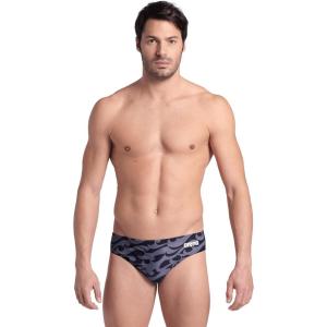 Arena Mens Arena Performance Men’s Surf’s Up II Swim Briefs Athletic Swimwear Sports Swimsuit(Black/Team Black)