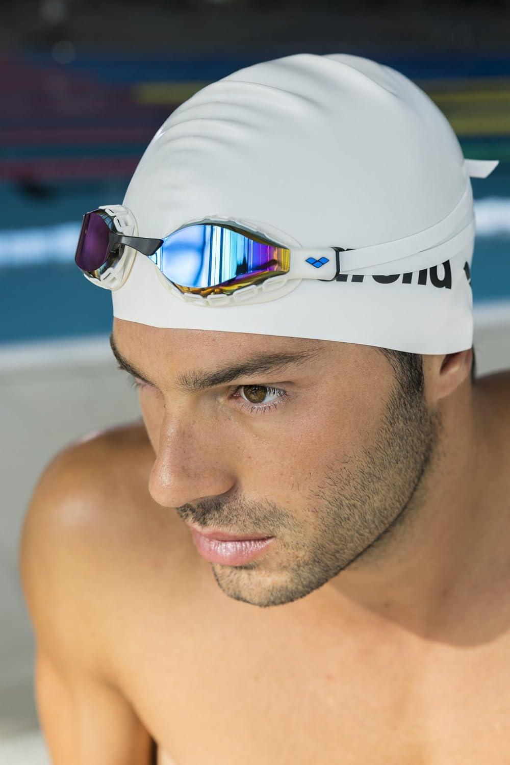 imageARENA Unisex Adult Air Sonic Professional Swim Racing Goggles Competitive SwimmersAquaBlack