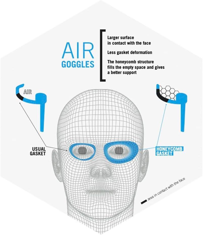 imageARENA Unisex Kids Junior Air Mirror Swim Goggles for Swimming Ages 6 to 12 Air Seals AntiFog Coated Lens Adjustable StrapBlueBlue