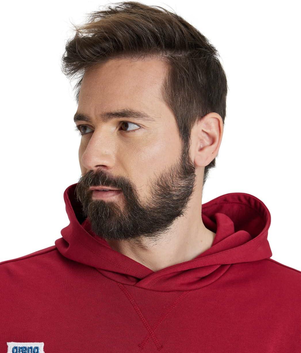 imageARENA unisexadult Unisex Icons Solid Hooded SweatshirtBurgundyneon Bluebutter