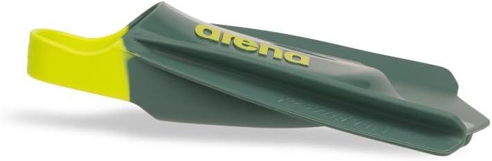 imageArena Unisex Adult Powerfin Pro II Swim Training Fins Men and Women Silicone Short Blade Flippers LeftRight Customized Sizes 45135SageArctic Lime