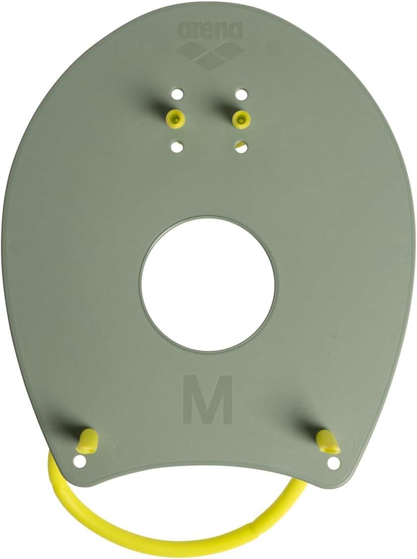 imageArena Unisex Elite Hand Paddle 2 for Lap Swimming and Technique Training Swim Equipment for Men and Women 4 SizesSage GreenArctic Lime