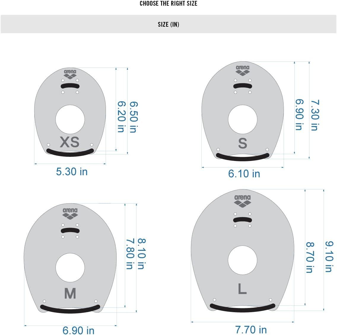imageArena Unisex Elite Hand Paddle 2 for Lap Swimming and Technique Training Swim Equipment for Men and Women 4 SizesSage GreenArctic Lime