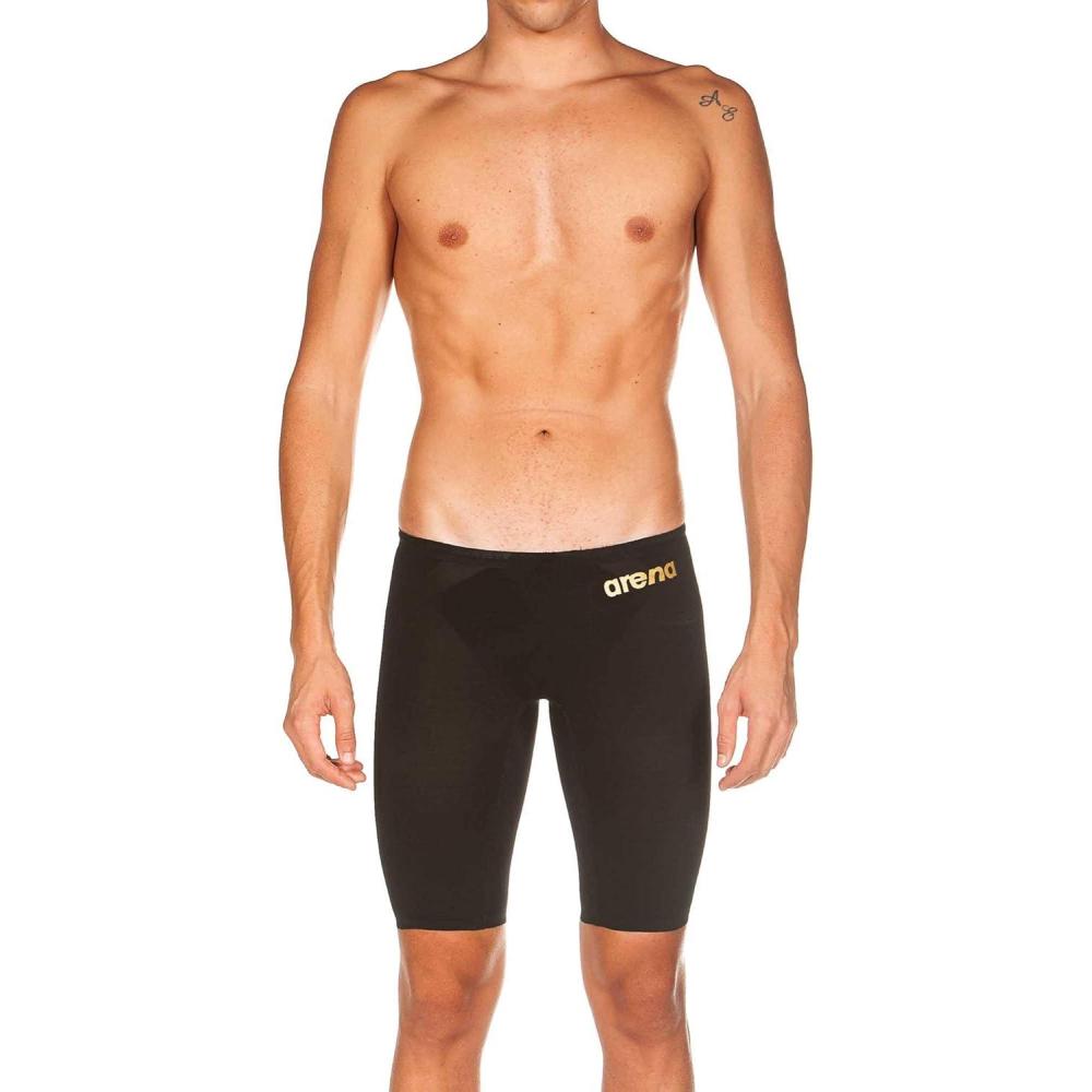 imageARENA Powerskin ST 20 Womens Open Back Racing Swimsuit Full Body Short Leg One Piece Athletic Competitive SuitBlackBlackGold