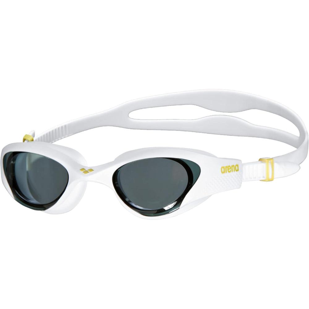 imageARENA The One Woman Swim Goggles for Swimmers and Triathletes Universal Fit OrbitProof Technology Anti Fog TreatmentSmokeWhite