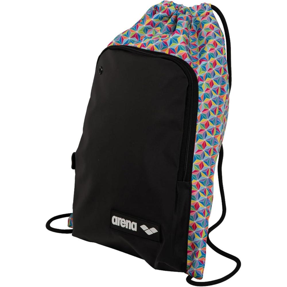 imageARENA Unisex Adult Pool Team Allover Gym Sack with Front Pocket Swim Gear Drawstring Bag Equipment Backpack Tote Sack Pack Desert VibesStarfish