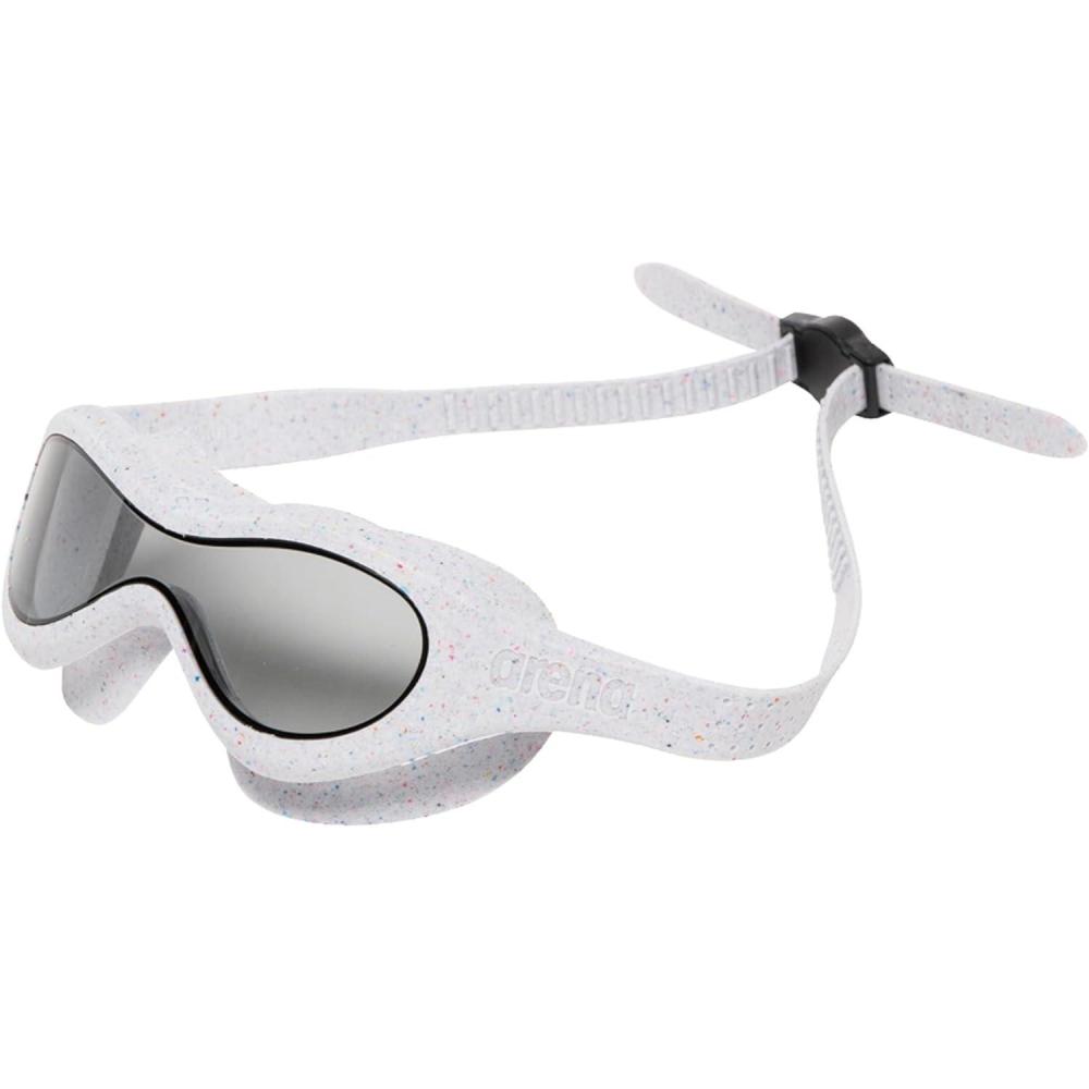 imageARENA Unisex Kids Spider Swim Mask Boys and Girls Ages 2 to 5 AntiFog NonMirror Lens Easy to Use Strap Wide View Snug FitSmokeGray Recycled