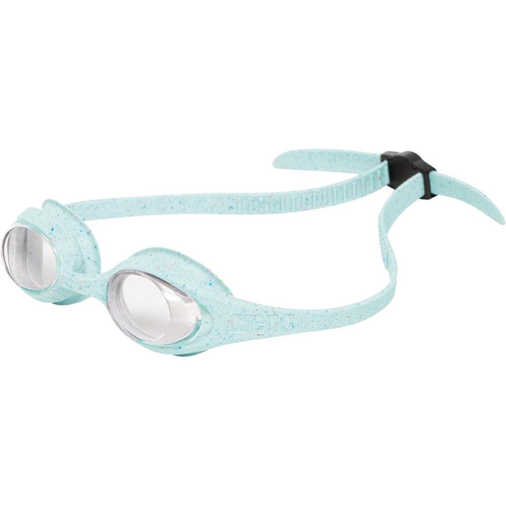 imageARENA Unisex Spider Kids Swim Goggles Boys and Girls Ages 2 to 5 AntiFog NonMirror Lens Easy to Use Strap No Leak GoggleRecycled ClearGray