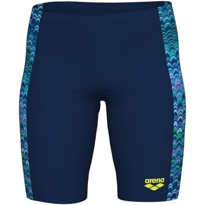 imageArena Boys Arena Performance Boys Ondulation Swim Jammer Youth KneeLength Training SwimsuitNavyMulti Navy