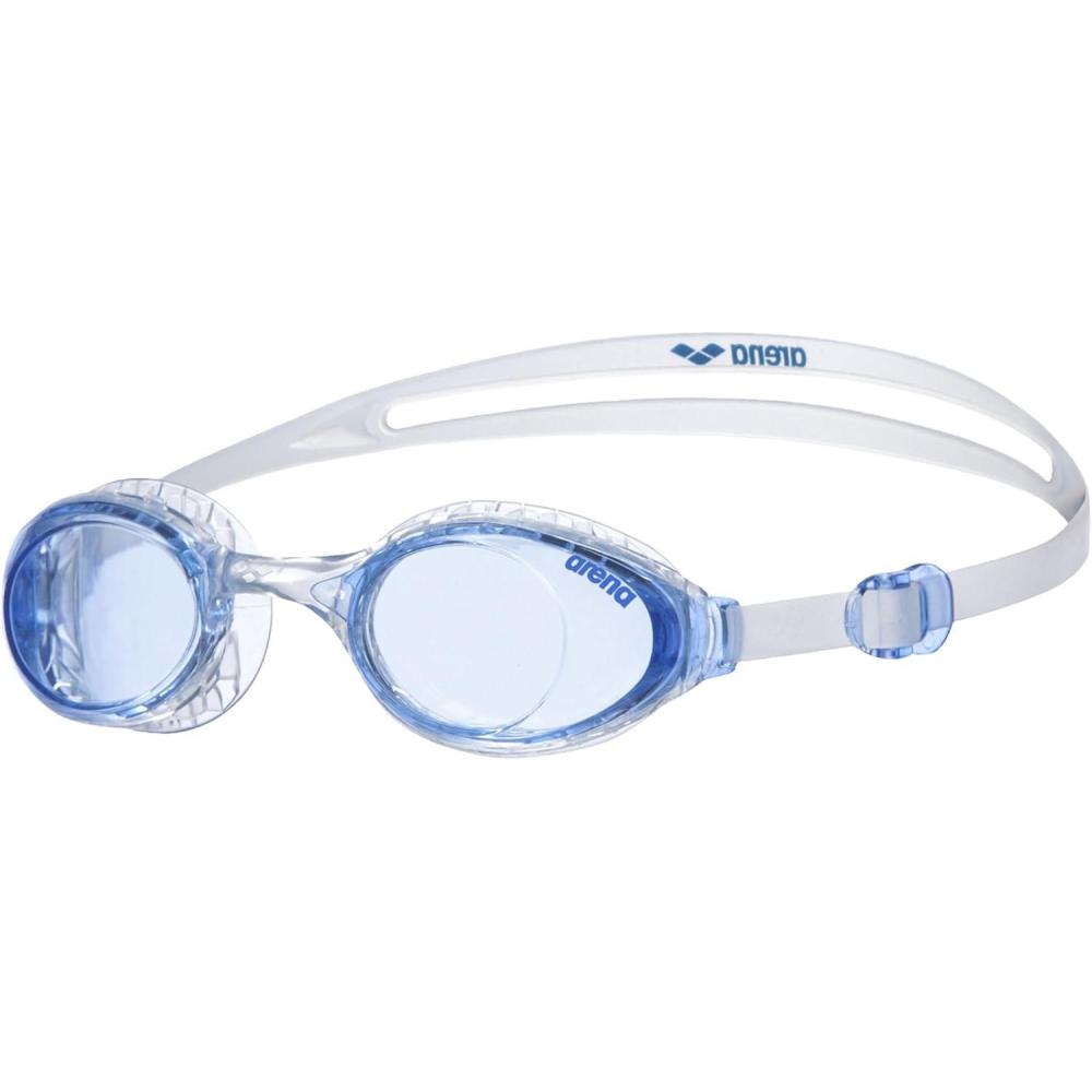 imageArena Unisex Adult AirSoft AntiFog Swim Goggles Men and Women Light Comfortable Design Cushioned Seals Non Mirror LensBlue  Clear