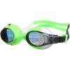 imageArena XLite Kids Swim Goggles for Boys and GirlsSmoke  Green  Black
