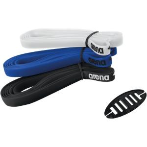 ARENA Cobra Series Swim Goggle Silicone Strap Kit Includes 3 Flat Spare Straps and 1 Stopper, Length 80 cm (31.5 inches), Width 8 mm (5/16 inches), Multicolor