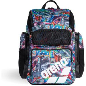 ARENA One Go Backpack 45 Liters Swimmer Athlete Daypack Large Size Equipment Swim Bag(Arena Iguanas)