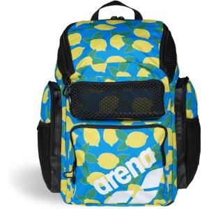 ARENA One Go Backpack 45 Liters Swimmer Athlete Daypack Large Size Equipment Swim Bag(Arena Lemons)