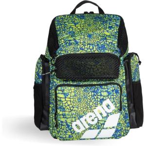 ARENA One Go Backpack 45 Liters Swimmer Athlete Daypack Large Size Equipment Swim Bag(Snakeskin Print Green)